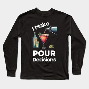 Bartender Funny Jokes Dark Humor Bar Drinking Cocktail Long Sleeve T-Shirt